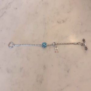 Brighton Slide Charm Bracelet includes 2 Charms